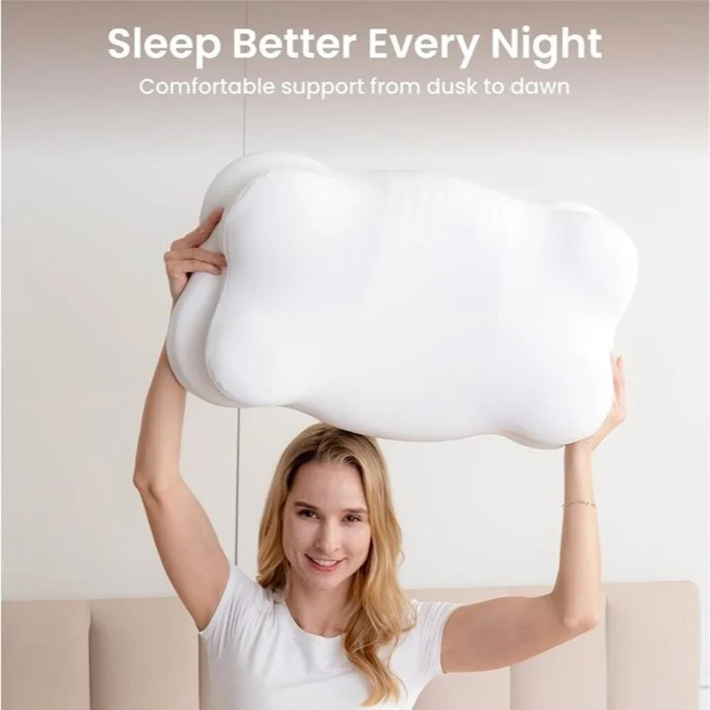 Cervical Memory Foam Pillow, Adjustable Neck Support, 26 x 15 in